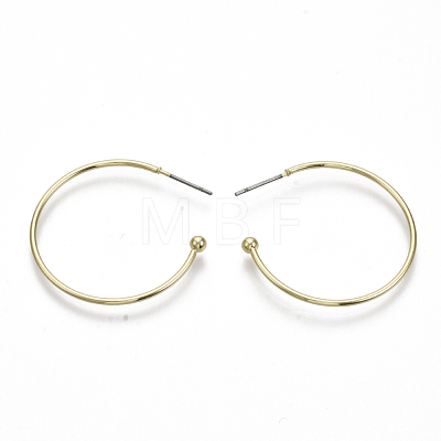 Iron Stud Earrings EJEW-N013-06-1