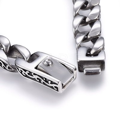 304 Stainless Steel Bracelets BJEW-L631-23AS-1