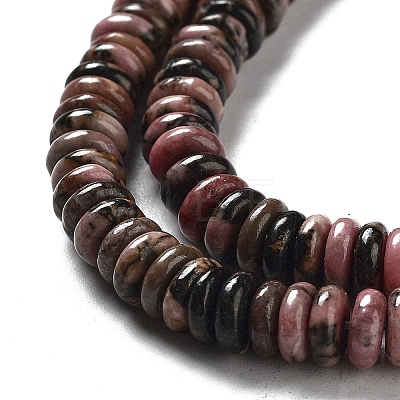 Natural Rhodonite Beads Strands G-G084-A06-01-1