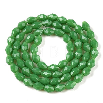 Opaque Solid Color Beads Strands EGLA-N013-P4mm-D04-1