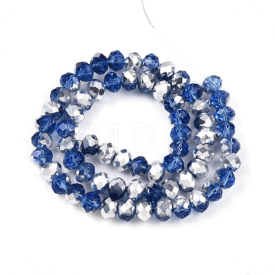 Electroplate Transparent Glass Beads Strands LS-EGLA-A034-T8mm-M03-1