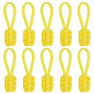 Gorgecraft 10Pcs Polyester Braided Replacement Zipper Puller Tabs FIND-GF0003-50C-1