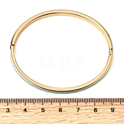 304 Stainless Steel Enamel  Bangles BJEW-D408-36G-1