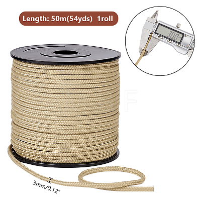 50M Nylon Braided Cords NWIR-WH0017-006-1