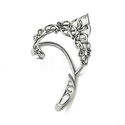 316 Surgical Stainless Steel Cuff Earrings LS-EJEW-E300-05AS-03-1