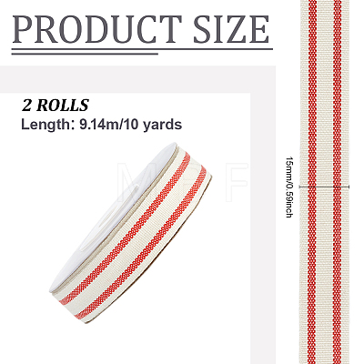 Cotton Ribbons OCOR-WH0008-076B-1