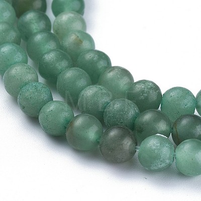 Natural Green Aventurine Beads Strands X-G-Q462-6mm-20A-1