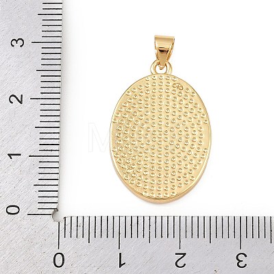 Natural White Shell Oval Pendants KK-F919-43B-G02-1
