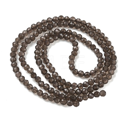 Natural Smoky Quartz Beads Strands G-Z164-B01-2.5mm-1