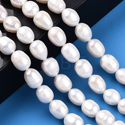 Natural Cultured Freshwater Pearl Beads Strands PEAR-N012-08J-1