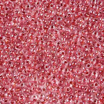 6/0 Transparent Inside Colours Glass Seed Round Beads X1-SEED-N006-004L-1