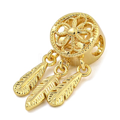 Rack Plating Brass Dangle Charms KK-I718-30G-1