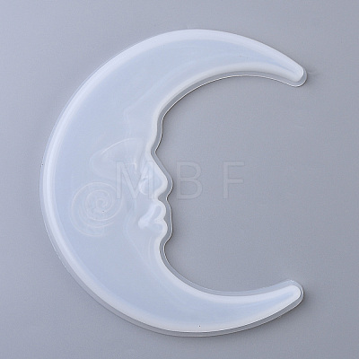 Moon Shape Mirror Silicone Molds DIY-J005-02-1