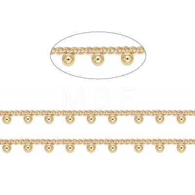 Handmade Brass Curb Chains CHC-F013-03G-1