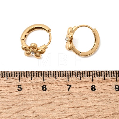 Valentine's Day 304 Stainless Steel Rhinestone Hoop Earrings EJEW-P344-04G-1