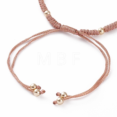 Adjustable Polyester Braided Cord Bracelet Making AJEW-JB00892-08-1