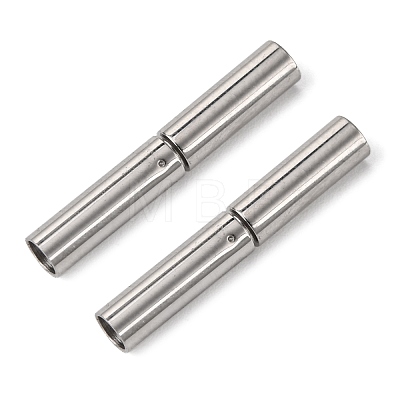 Tarnish Resistant 304 Stainless Steel Bayonet Clasps STAS-L134-06-1