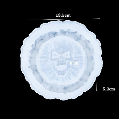 DIY Silicone Skull Ashtray Molds PW-WG38715-01-1