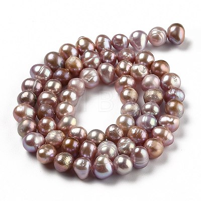 Natural Cultured Freshwater Pearl Beads Strands PEAR-L033-05B-01-1