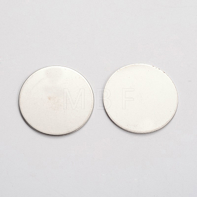 Tarnish Resistant Stainless Steel Stamping Blank Tag Cabochons STAS-E147-90P-1