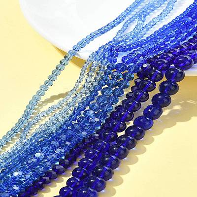 Electroplate Glass Beads Strands EGLA-FS0001-42D-1