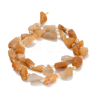 Natural Yellow Botswana Agate Beads Strands GG-CBA0B77-A21-02-1
