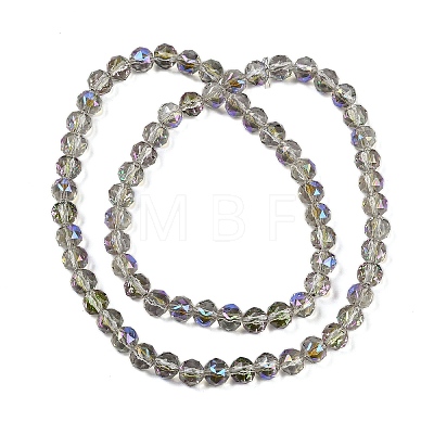 Transparent Electroplate Glass Beads Strands EGLA-N002-34C-C19-1