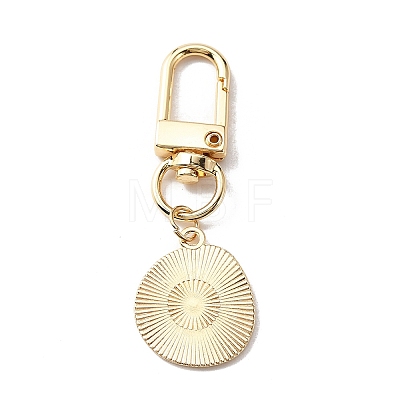 Smiling Face Enamel Pendant Decorations KEYC-WH0036-08LG-03-1
