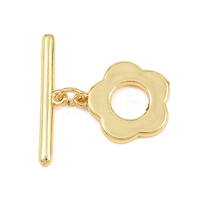 Brass Toggle Clasps KK-G548-31G-1