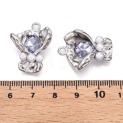 Rack Plating Alloy Rhinestone Pendants PALLOY-P303-09P-C-1