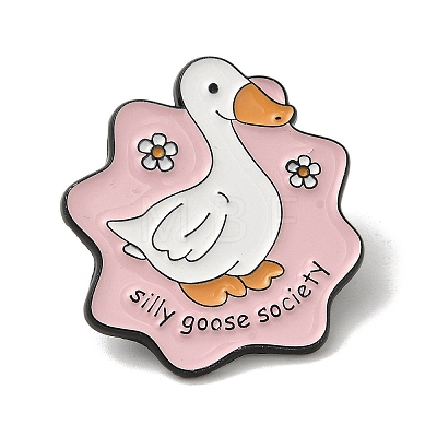 Cartoon Goose Theme Enamel Pin JEWB-Q042-02C-1