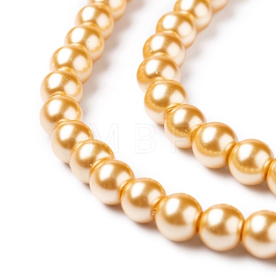 Eco-Friendly Grade A Glass Pearl Beads HY-J002-6mm-HX051-1