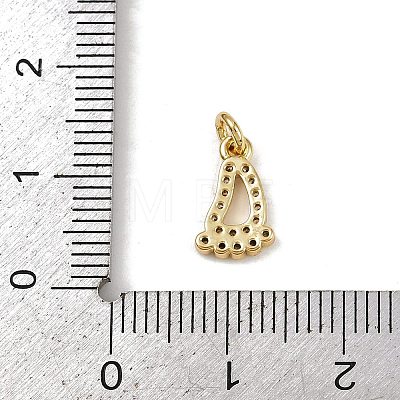 Brass Micro Pave Cubic Zirconia Charms KK-H077-02G-02-1