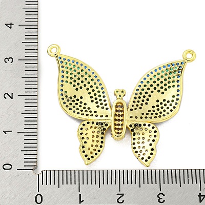 Brass Micro Pave Green Cubic Zirconia Pendants KK-R159-29G-1