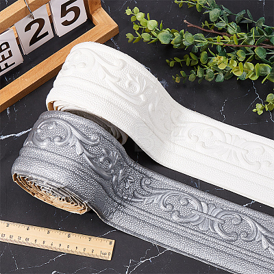 2Pcs 2 Styles Self-Adhesive XPE Grain Contact Paper DIY-CP0012-20E-1