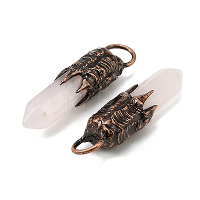Natural Rose Quartz Big Pendants G-D102-05R-04-1