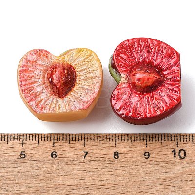 Opaque Resin Imitation Fruit Cabochons CRES-B038-03A-1