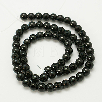 Natural Agate Beads Strands G-G390-10mm-01-1