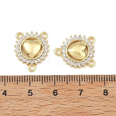 Brass Micro Pave Clear Cubic Zirconia Chandelier Component Links CU-B002-01G-C-1