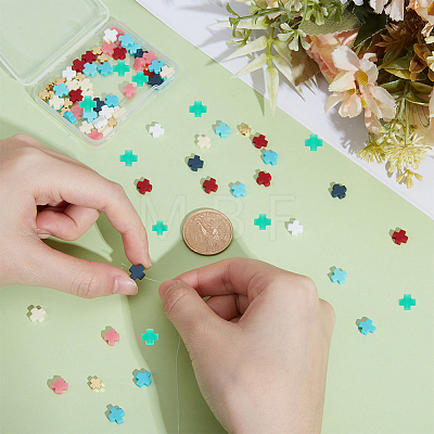 70Pcs 7 Colors Synthetic Coral Beads CORA-ME0001-02-1