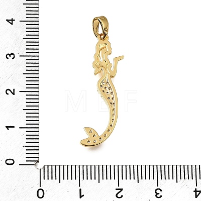 Brass Micro Pave Cubic Zirconia Pendants CU-CBA3569-02G-B-1