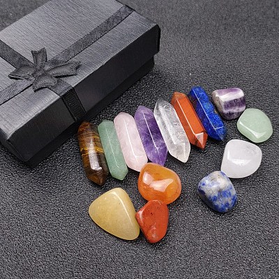Natural Gemstone Healing Stones Sets G-PW0007-125-1