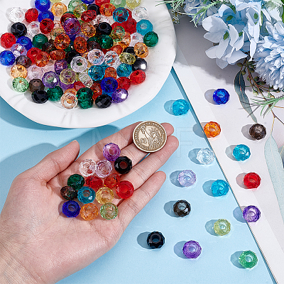 140Pcs 14 Colors Glass European Beads GLAA-PH0004-52-1