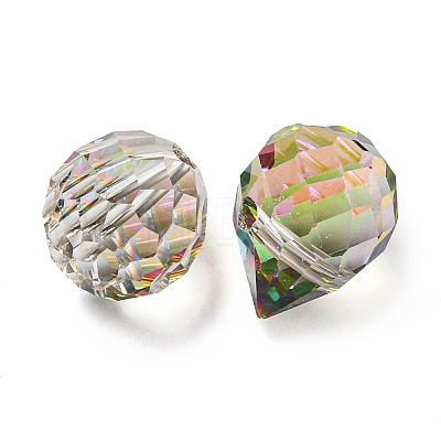 Electroplated Glass Beads LS-EGLA-K062-01A-FR03-1
