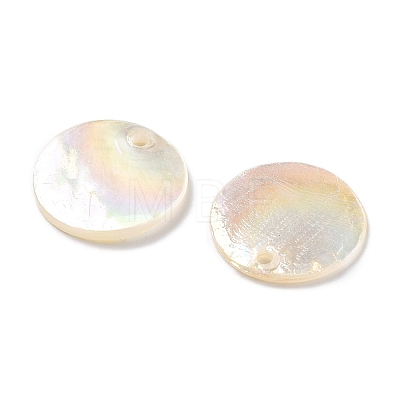 Natural Capiz Shell Pendants SHEL-D084-13A-1