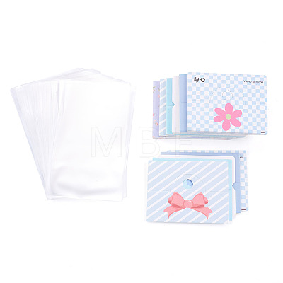 60Pcs 6 Styles Paper Foldable Header Cards CDIS-TA0001-52-1