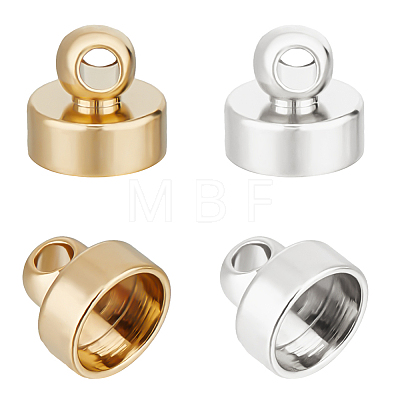 40Pcs 2 Colors Brass Pendant Bails KK-BBC0009-44-1