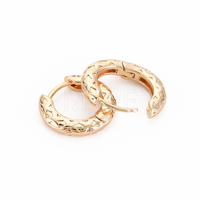 Brass Huggie Hoop Earring KK-S364-278-1