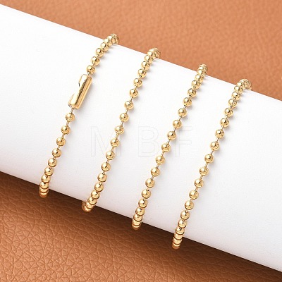 304 Stainless Steel Ball Chain Necklace X-MAK-R012-02G-1
