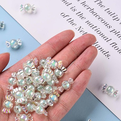 Transparent Acrylic Beads TACR-S152-03B-SS2111-1